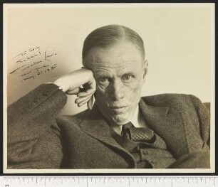 Porträtaufnahme Sinclair Lewis