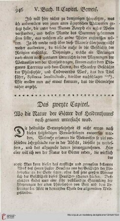 Das zweyte Capitel