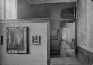 Saal der niederländischen Kleinmaler. Wand mit Werken von Frans Hals und Jan Vermeer van Delft