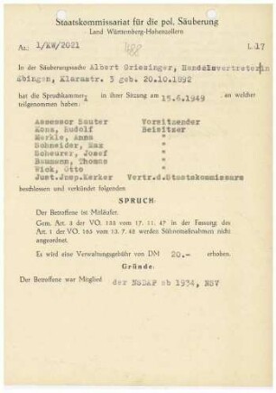 Griesinger, Albert
