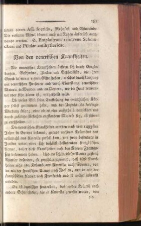 Von den venerischen Krankheiten