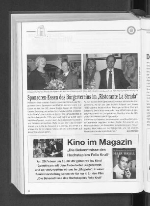 Sponsoren-Essen des Bürgervereins im "Ristorante La Strada"