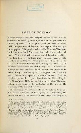 Diary of Sir Archibald Johnston Lord Wariston 1639