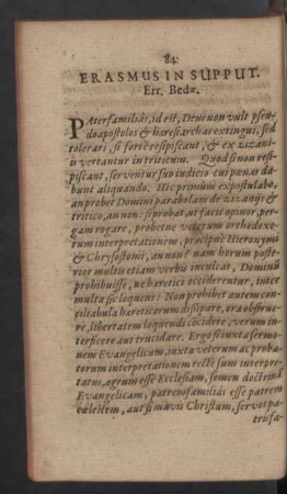 Erasmus in Supput. Err. Bedae.