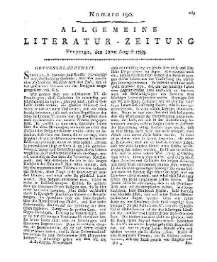 Wagenseil, C. J.: Vermischte Gedichte und prosaische Aufsätze. Bd. 1-2. Kempten: Typographische Gesellschaftsbuchh. 1785