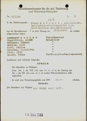 Patzelt, Franz