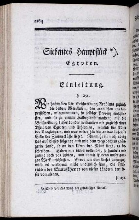 Siebentes Hauptstück. Egypten.