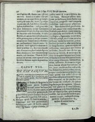 Caput VIII. De Usu Partium.