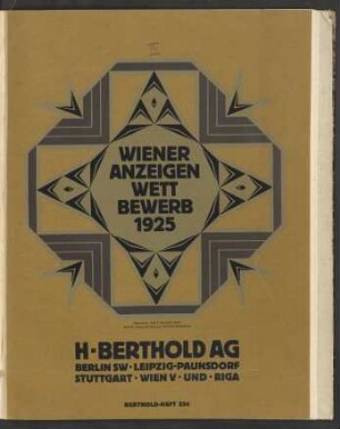 Wiener Anzeigenwettbewerb 1925