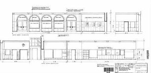 Oberndorf (Neckar): Wandabwicklung der Empfangshalle Empfangsgeb. Empfangshalle