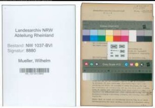 Entnazifizierung Wilhelm Mueller , geb. 29.06.1901 (Ingenieur)