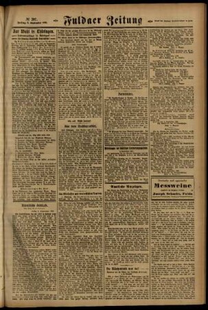 Zweite Ausgabe vom Freitag, den 09. September 1921.