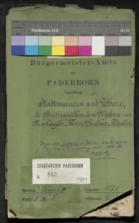 Stadtmauern und Tore: Die Pforte zwischen dem Western- und Neuhäuser Tore (Berliner Törchen)