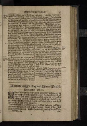 Am vierdten Sonntage nach Ostern/Kantate/ Evangelium Joh. 16.