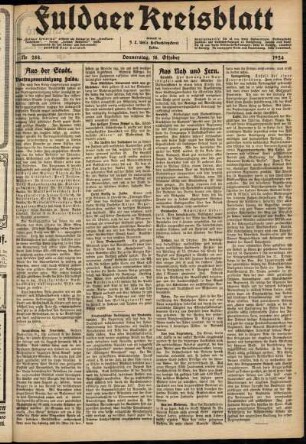 Ausgabe vom Donnerstag, den 16. Oktober 1924.