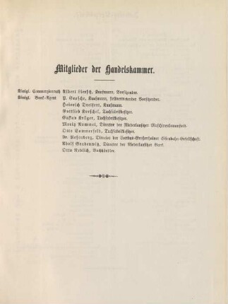 Mitglieder der Handelskammer.