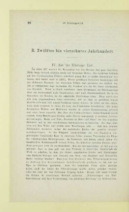 IV. Aus 'der Nibelunge Liet'