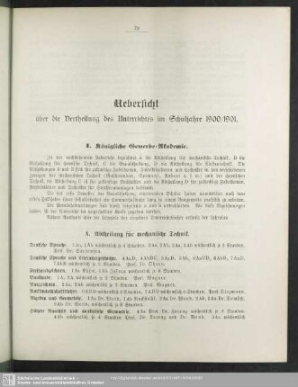 I. Königliche Gewerbe-Akademie