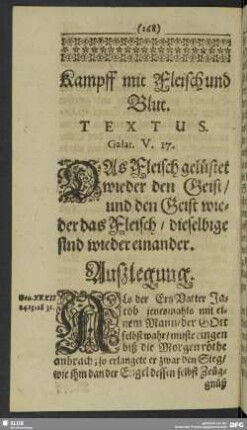 Kampff mit Fleisch und Blut
