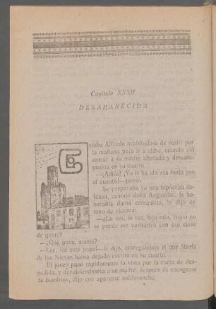Capítulo XXXII - Desaparecida