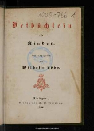 Betbüchlein für Kinder