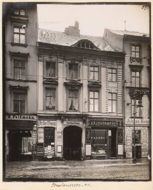 Wohnhaus Stralauer Straße 40, Berlin-Mitte: Ansicht (aus: Julius Kohte, Alt-Berlin, Bauwerke in Berlin und Charlottenburg, aufgenommen 1907-1914)