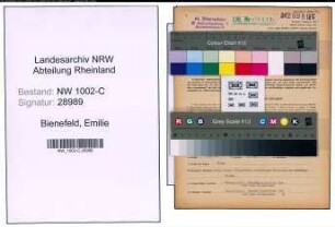 Entnazifizierung Emilie Bienefeld, geb. 17.12.1893 ()