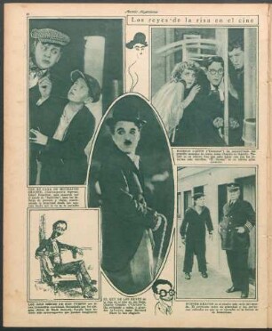 Los reyes de la risa en el cine [Fotografías y caricatura]