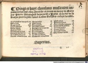 Vingt et huyt chansons musicales