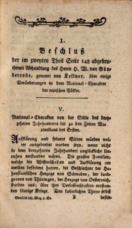Historisch-litterarisches Magazin. 3. 1786