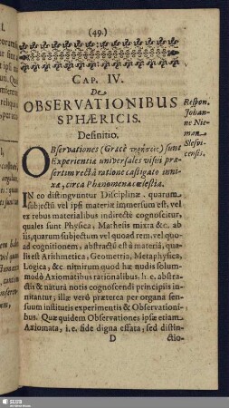 Cap. IV. De Observationibus Sphaericis
