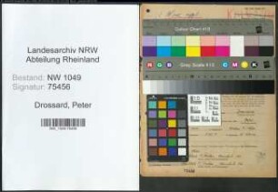 Entnazifizierung Peter Drossard , geb. 05.07.1914 (Sachbearbeiter)
