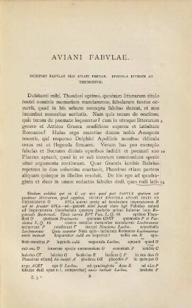 The fables of Avianus edited, with prolegomena, critical apparatus, commentary excursus, and index