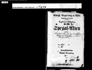 Kirchliche Beerdigungen, auch auf Kirchhöfen anderer Konfessionen. Generalia Bd. 2
