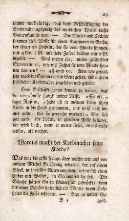 Woraus macht der Korbmacher seine Körbe?