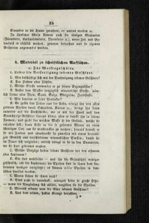 Material zu schriftlichen Aufsätzen