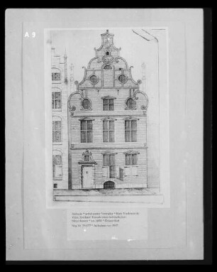Fassade eines holländischen Bürgerhauses