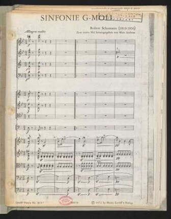 Sinfonie g-Moll für Orchester