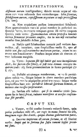Capvt XXI.