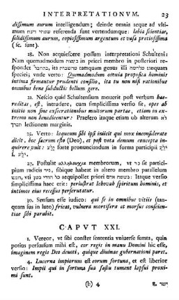 Capvt XXI.