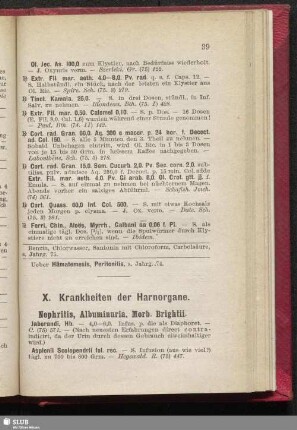 X. Krankheiten der Harnorgane