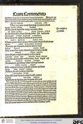 De vulpe et cyconia.