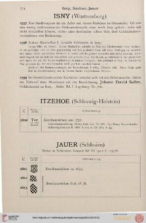 Jauer - Juliusburg (Nr. 2601-2606)