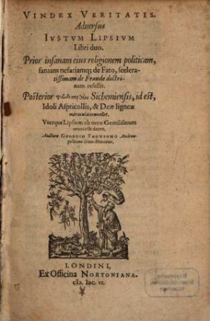 Vindex veritatis adversus Iustum Lipsium : libri duo
