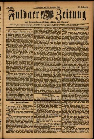 Ausgabe vom Dienstag, den 13. Oktober 1896.