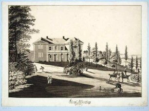 Die alte Königliche Villa auf dem Königlichen Weinberg in Wachwitz bei Dresden