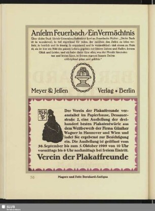 Anselm Feuerbach/ Ein Vermächtnis