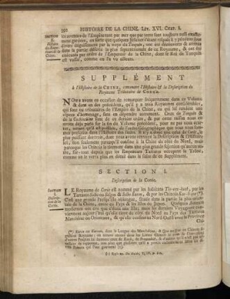 Supplemént à l´Histoire de la Chine, contenant l´Histoire & la Description du Royaume Tributaire de Corée.