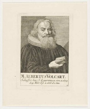 Bildnis des Albertus Volcart