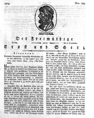 Nro. 189., Freitag den 21. September